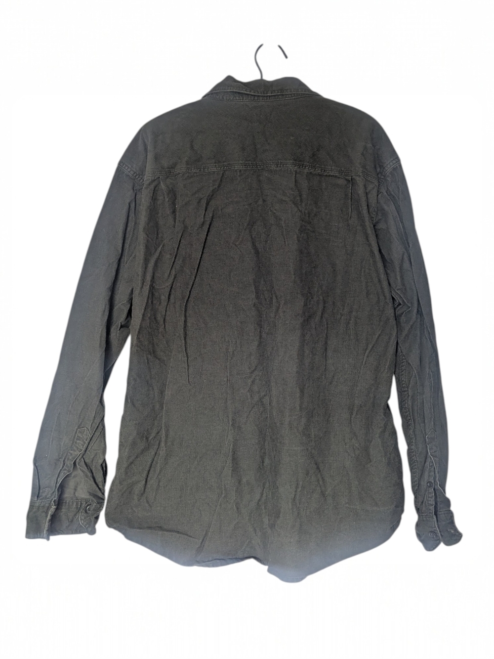 Eddie Bauer Dark Green Corduroy Button Up Shirt Jacket Extra Large - Picture 2 of 4